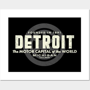 Detroit Michigan - The Motor Capital of the World Posters and Art